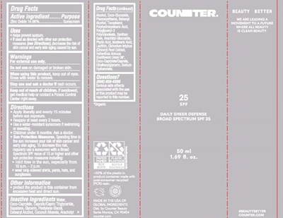 Daily Sheer Defense Uc (Counter Beauty Daily Sheer Defense Spf 25)
